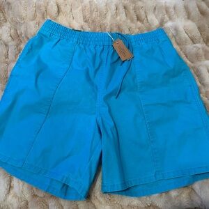 J Crew 100% Cotton Ocean Blue Shorts Medium (30-32) 6 inch inseam